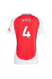 Arsenal Ben White #4 Fotballdrakt Hjemme Klær Dame 2024-25 Korte ermer